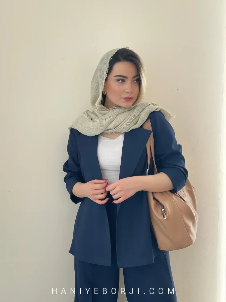 ست کارامل سرمه ای - هانیه برجی